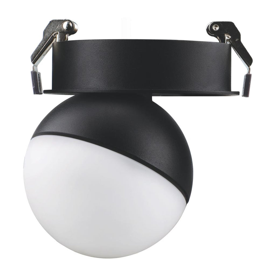 MOON 6/9W 240V TRIO RECESSED CEILING LIGHT OPAL - black