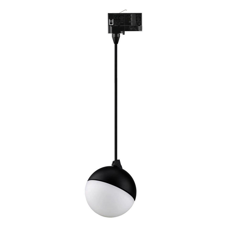 MOON 6/9W TRIO 3 CIRCUIT 1.5M OPAL TRACK PENDANT - Black