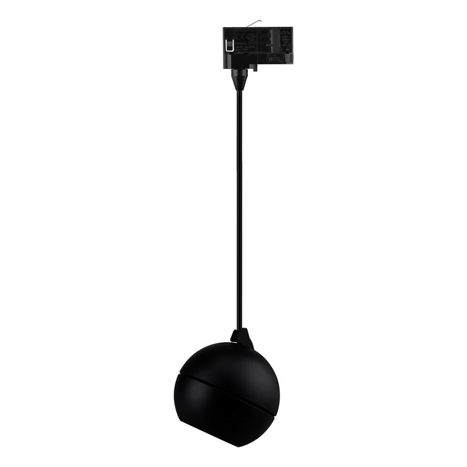 MOON 6/9W TRIO 3 CIRCUIT 1.5M SPOT TRACK PENDANT - Black