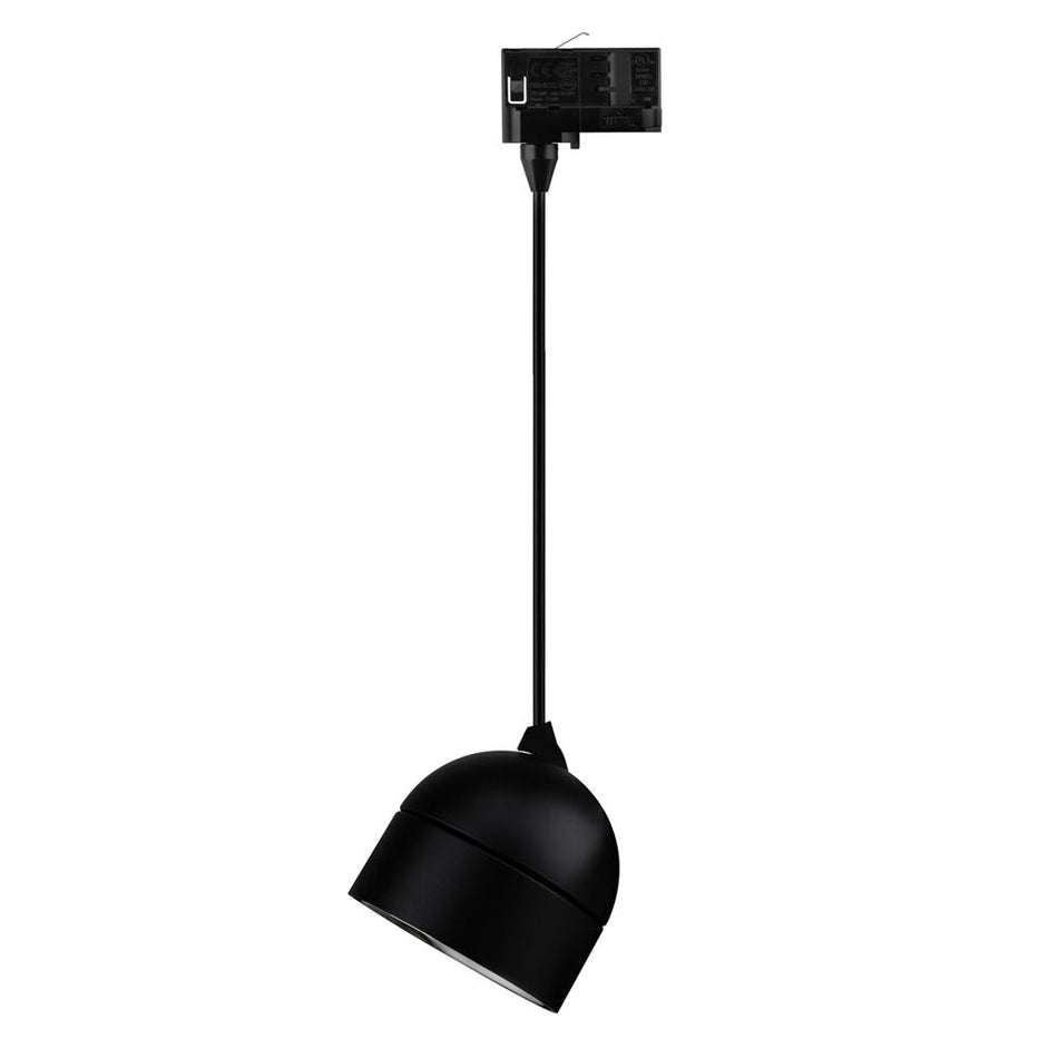 MOON 6/9W TRIO 3 CIRCUIT 1.5M TUBE TRACK PENDANT - Black