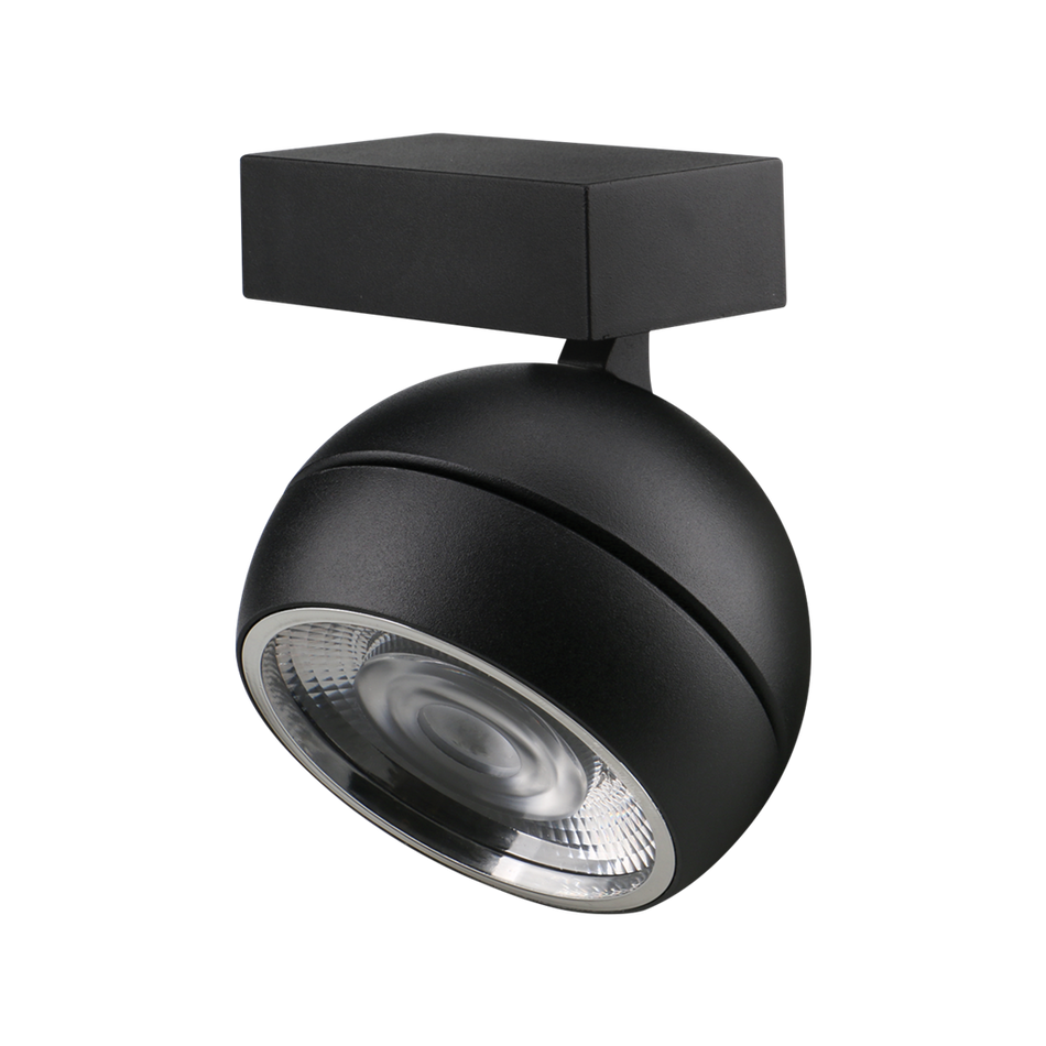MOON 6/9W 240V TRIO WALL LIGHT FLOOD - Black