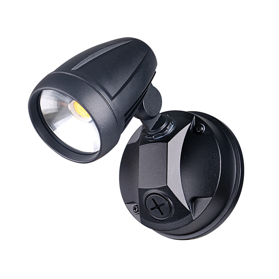 MURO-PRO-15 Single Head 15W LED Spotlight - TRIO Tricolour - Black