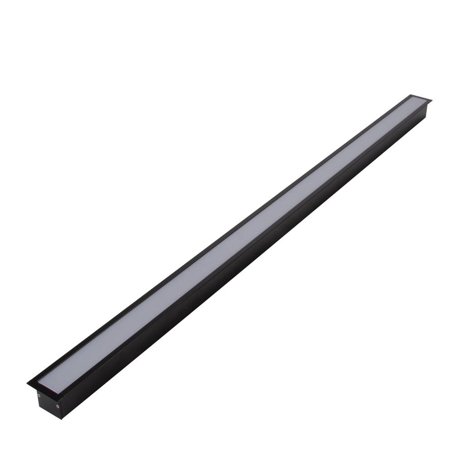 OMEGA-35-REC Recessed LED Aluminium Profile - Black