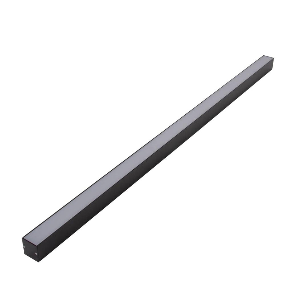OMEGA-35-SM Surface / Suspended LED Aluminium Profile - Black