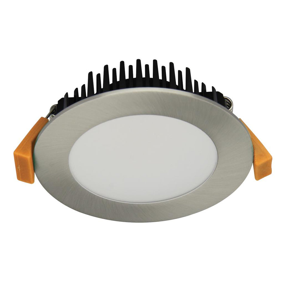 TEK-10 10W Dimmable LED Tricolour IP44 Downlight - Satin Chrome