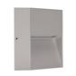 ZEKE-4-4W-SQR Square Surface Mounted LED Steplight - Silver